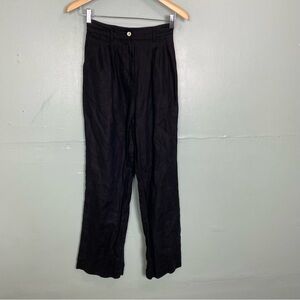 Donni Linen‎ Pants Black Size XS